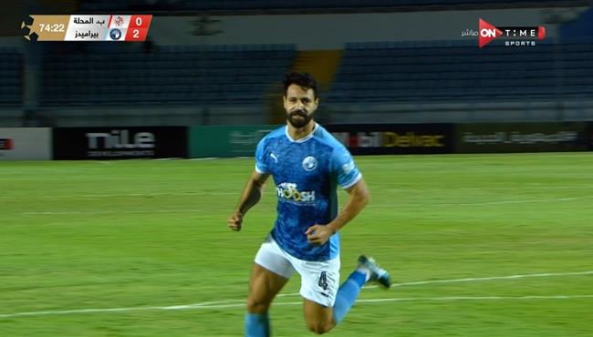 هدف احمد سامي في مرمي بلدية المحلة بالدوري المصري