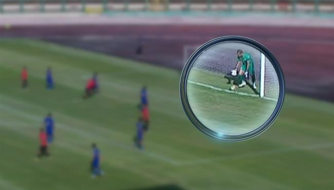 لقطة مثيرة للجدل في مباراة منتخب السويس وسبورتنج بدورة الترقي