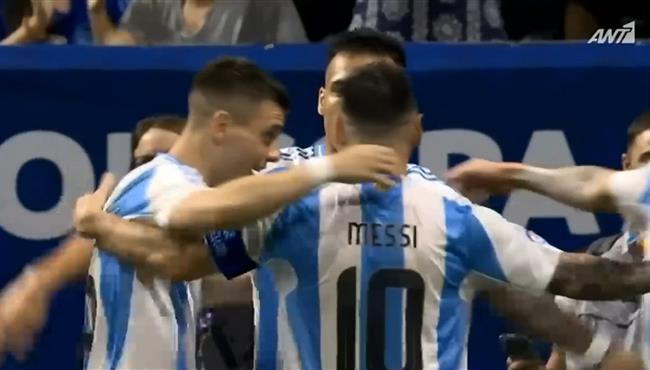 اسيست ميسي هدف الارجنتين الثاني في مرمي كندا بكوبا امريكا