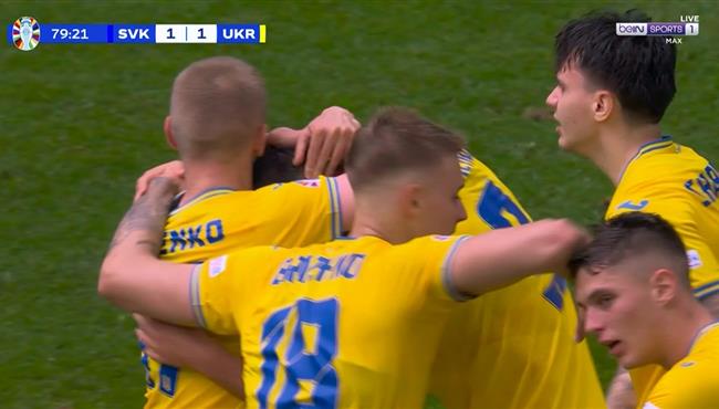 هدف اوكرانيا الثاني في مرمي سلوفاكيا يورو 2024