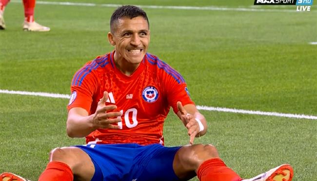 اليكسيس سانشيز يهدر فرصة هدف محقق امام بيرو في كوبا امريكا