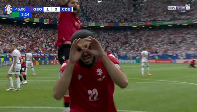 هدف جورجيا الاول في مرمي التشيك بيورو 2024