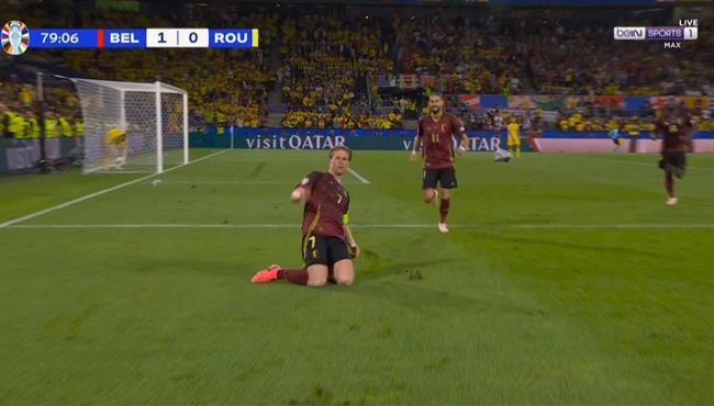 هدف دي بروين في مرمي رومانيا يورو 2024