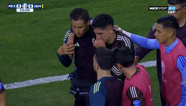 اصابة إدسون ألفاريز وخروجة في مباراة المكسيك وجامايكا بكوبا امريكا