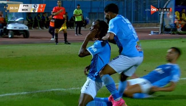 هدف بيراميدز الثالث في مرمي المقاولون العرب بالدوري المصري