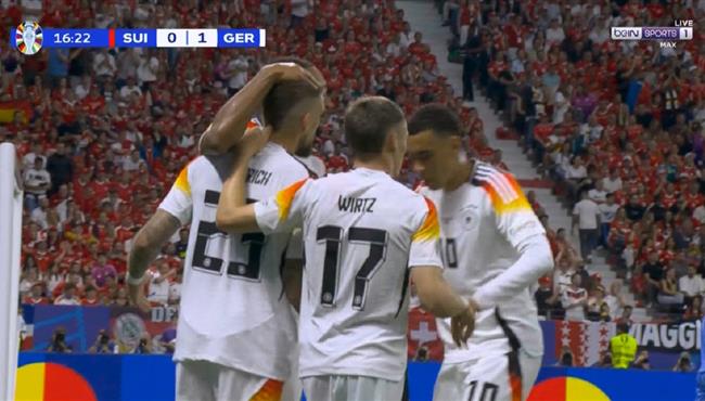 هدف المانيا الملغي امام سويسرا في يورو 2024