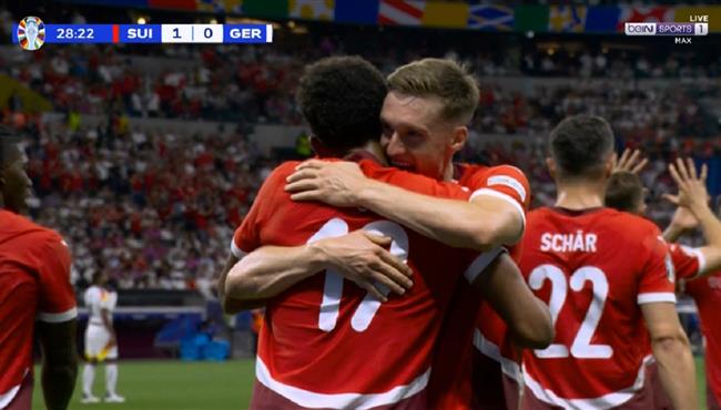 هدف سويسرا الاول في مرمي المانيا 1 0 يورو 2024