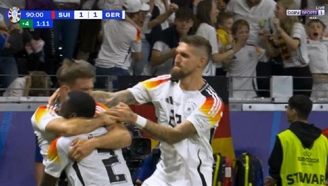 هدف تعادل المانيا القاتل مع سويسرا 1 1 يورو 2024