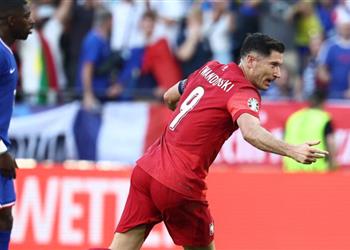 فيديو ليفاندوفسكي يسجل هدف تعادل بولندا أمام فرنسا