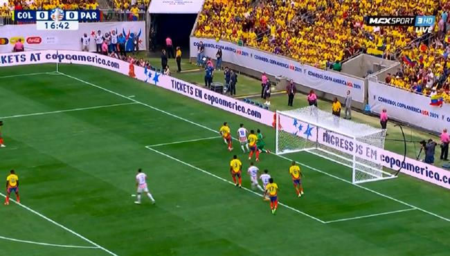 فرصة خطيرة من باراجواي علي مرمي كولومبيا في كوبا امريكا