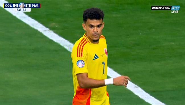 لويس دياز كاد ان يسجل هدف امام باراجواي في كوبا امريكا