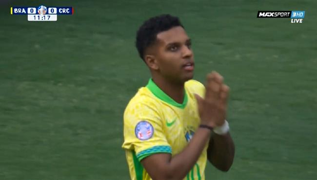 رودريجو يهدر فرصة هدف محقق امام كوستاريكا في كوبا امريكا