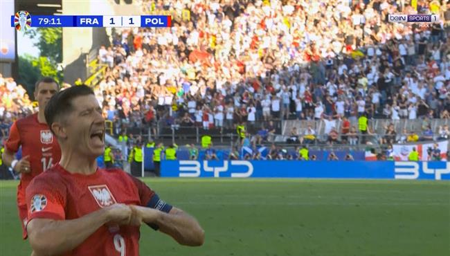 هدف ليفاندوفسكي في مرمي فرنسا يورو 2024