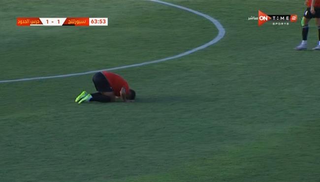 هدف سبورتنج في مرمي حرس الحدود بدورة الترقي