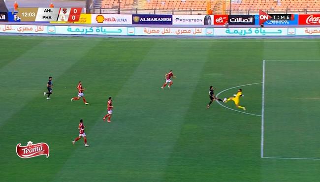 محمد الشناوي يتأق ويحرم عمرو جمال من تسجيل هف لفاركو في مرمي الاهلي بالدوري المصري