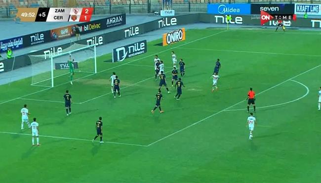 محمد بسام ينقذ مرماه من هدف محقق للزمالك امام سيراميكا في الدوري المصري