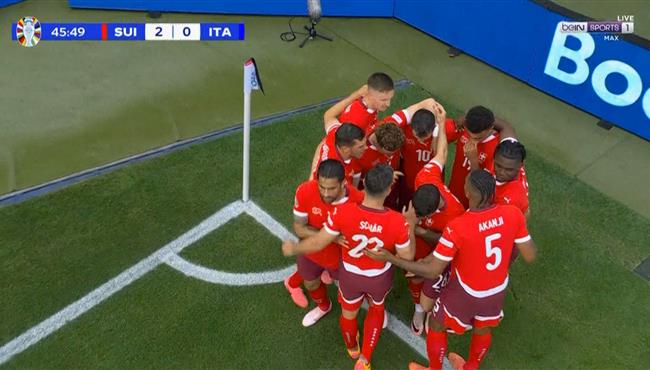 هدف سويسرا الثاني الرائع في مرمي ايطاليا يورو 2024