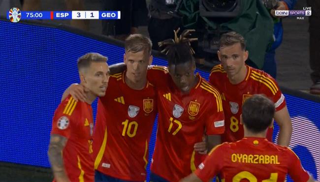 هدف اسبانيا الثالث الرائع في مرمي جورجيا نيكو ويليامز