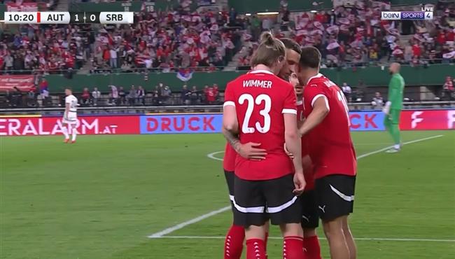 اهداف مباراة النمسا وصربيا 2 1 مباراة ودية