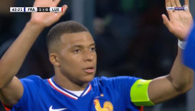 هدف فرنسا الاول في مرمي لوكسمبورج اسيست مبابي