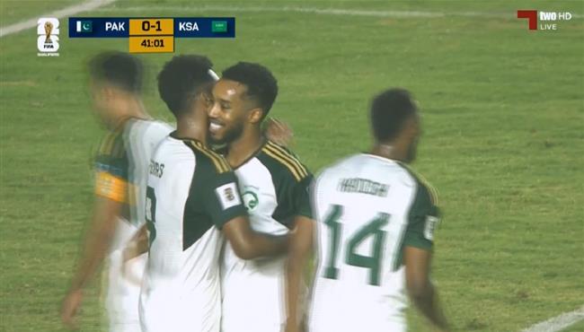هدف السعودية الثاني في مرمي باكستان بتصفيات لكأس العالم