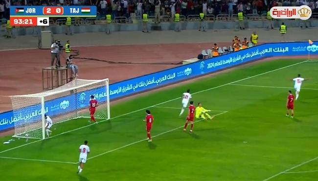 هدف الاردن  الثالث مرمى طاجكستان بتصفيات كأس العالم