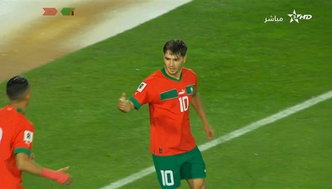 هدف المغرب الثاني في مرمي زامبيا اسيست ابراهيم دياز