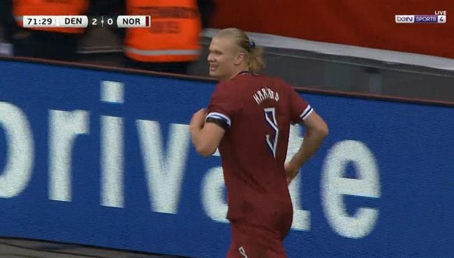 اهداف مباراة النرويج والدنمارك 1 3 مباراة ودية