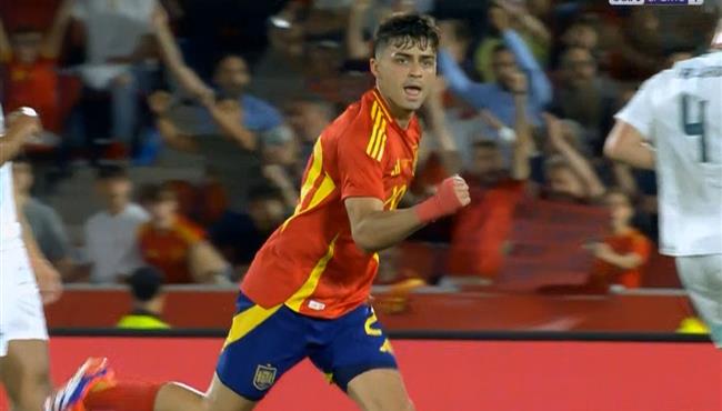 هدف بيدري الرائع في مرمي ايرلندا الشمالية