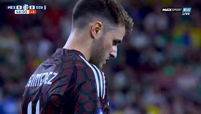 لاعب المكسيك يهدر فرصة هدف امام الاكوادور بكوبا امريكا