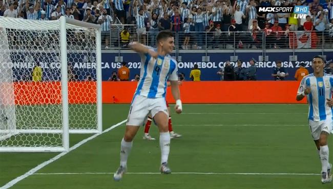 هدف الارجنتين الاول في مرمي كندا بنصف نهائي كوبا امريكا