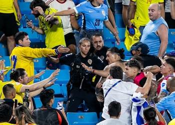 اتحاد أمريكا الجنوبية يصدر بيان ا بشأن اشتباكات لاعبي أوروجواي مع جماهير كولومبيا