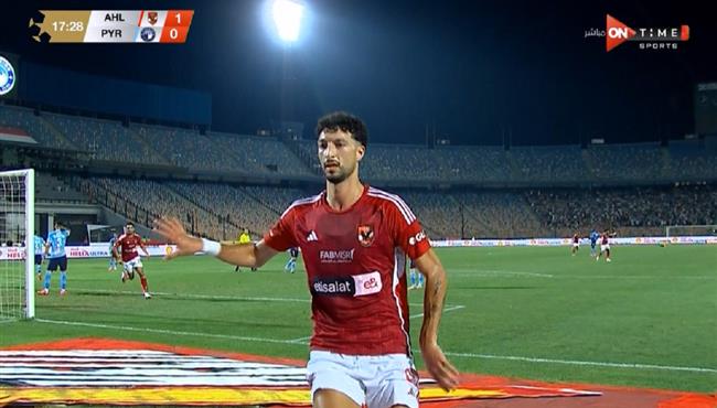 هدف وسام ابو علي الاول في مرمي بيراميدز بالدوري المصري