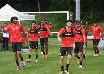 صور منتخب مصر الأولمبي يختتم تدريباته استعدادا لودية أوكرانيا في معسكر فرنسا