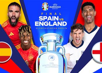 موعد والقنوات الناقلة لمباراة إسبانيا وإنجلترا اليوم في نهائي يورو 2024 والمعلقين