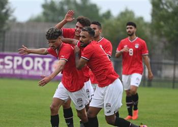 أحمد عاطف يسجل هدف تعادل منتخب مصر الأولمبي أمام أوكرانيا