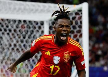 فيديو نيكو ويليامز ي سجل هدف إسبانيا الأول أمام إنجلترا