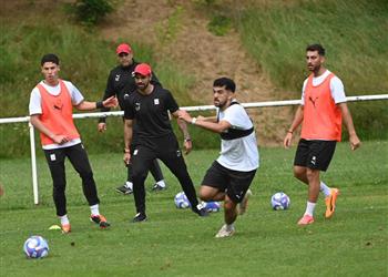 مران منتخب مصر الأولمبي تدريبات استشفائية للاعبين قبل مواجهة العراق الودية