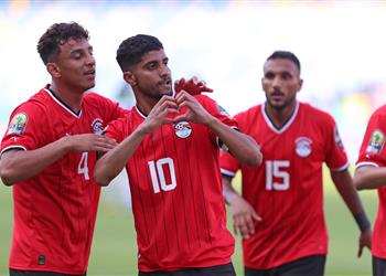 إبراهيم عادل ي سجل هدف منتخب مصر الأولمبي الأول أمام العراق