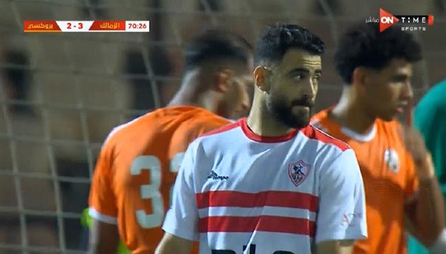 حمزة المثلوثي كاد ان يسجل هدف رائع امام بروكسي في كاس مصر