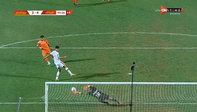 تصدي رائع من محمد صبحي يحرم بروكسي من تسجيل هدف امام الزمالك
