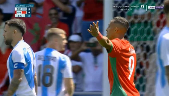 سفيان رحيمي يطالب بركلة جزاء للمغرب امام الارجنتين اولمبياد باريس