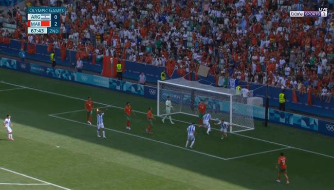 هدف الارجنتين الاول في مرمي المغرب بأولمبياد باريس
