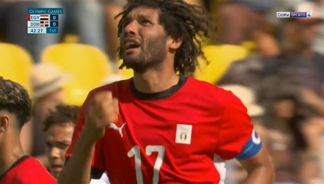 القائم يحرم محمد النني من تسجيل هدف رائع امام الدومينيكان في اولمبياد باريس