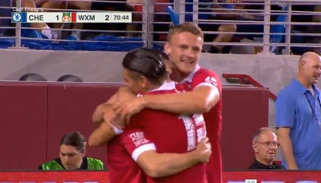 هدف ريكسهام الثاني في مرمي تشيلسي مباراة ودية