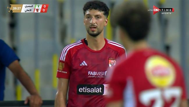 وسام ابو علي كاد ان يسجل هدف للاهلي امام المصري