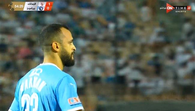 مروان حمدي كاد ان يسجل هدف امام الزمالك بالدوري المصري