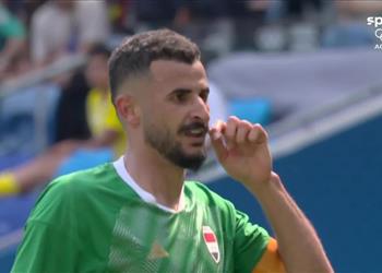 فيديو رأسية ممتازة أيمن حسين يسجل هدف منتخب العراق الأول أمام الأرجنتين