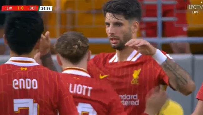 هدف ليفربول الاول في مرمي ريال بيتيس اسيست محمد صلاح