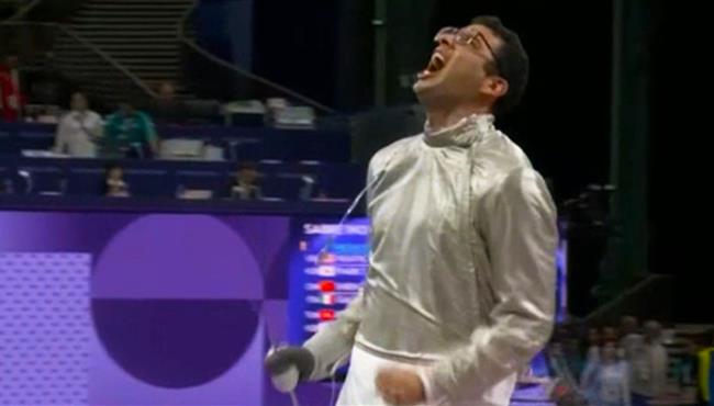 بعد إثارة منقطعة النظير لحظة فوز محمد عامر على بطل جورجيا في منافسات دور الـ 16 من سلاح السيف بأولمبياد باريس